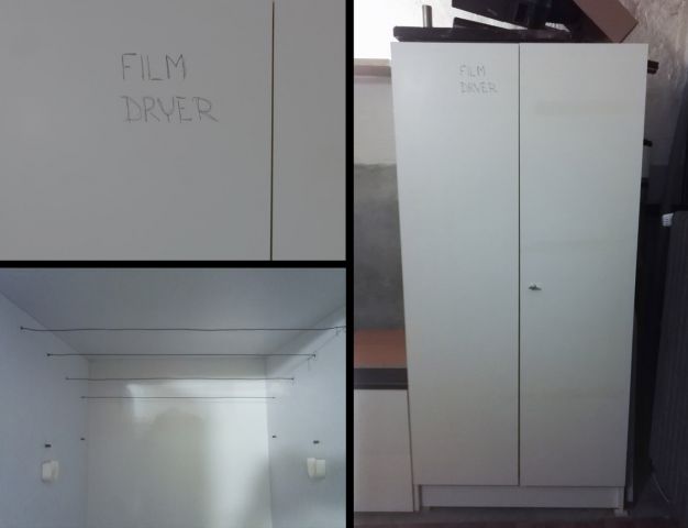 Šatní skříň jako sušička filmů Šatní skříň jako sušička filmů